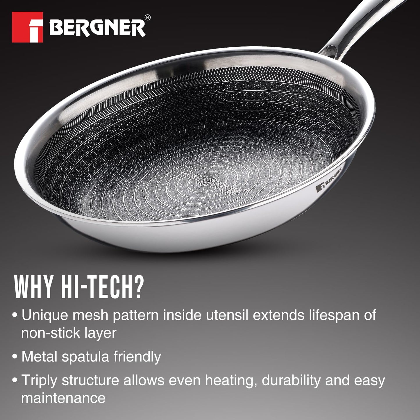 BERGNER HI TECH NON STICK FRY PAN