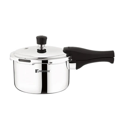 Bergner Trimax Triply Stainless Steel Outer Lid Pressure Cooker, Triply Bottom